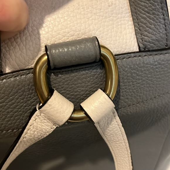 COACH Colorblock Snake Print Leather Evie backpack EUC - Picture 9 of 13